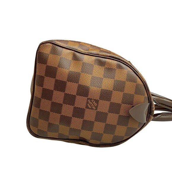 LOUIS VUITTON Brown Damier Leather Speedy 25 Boston Bag - Picture 6 of 10